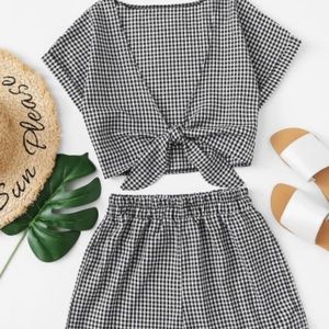 Gingham Matching Set